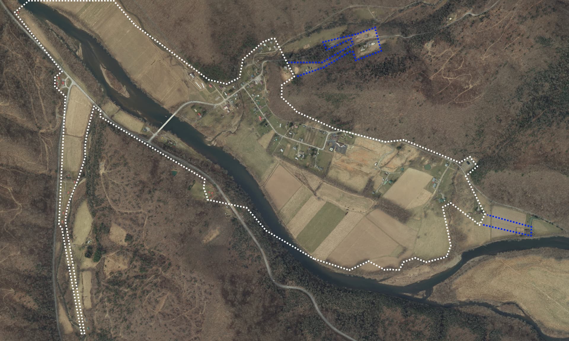 UltraWISP coverage area map showing service boundaries around St George, West Virginia